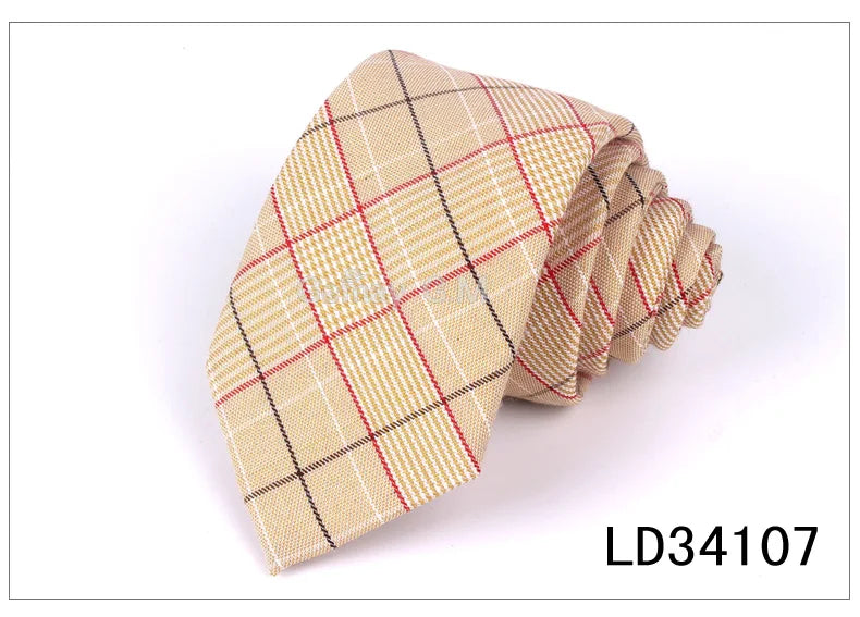 Red Plaid Ties For Men Skinny Men Neck Tie For Wedding Business Casual Check Neckties Classic Suits Slim Neck Ties Gravatas