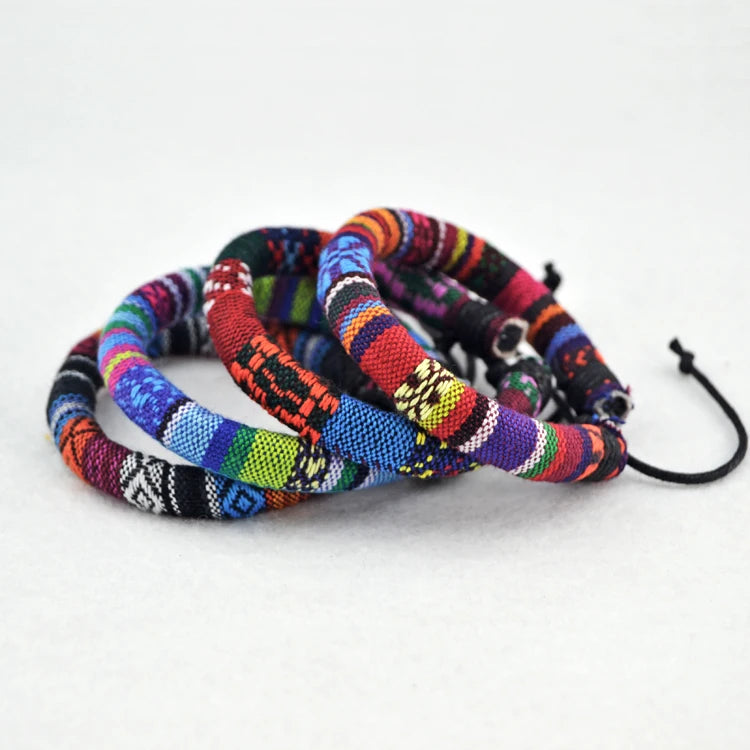 Cotton and linen women's Charm bracelets accessories handmade original DIY jewelries #EZ211