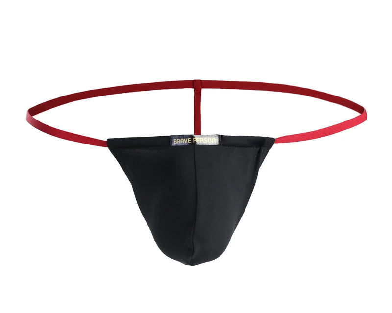 BRAVE PERSON Sexy Men Underwear Gay Jockstrap Thongs Men G Strings Brand Design Fashion Sexy Low Rise Male Underpants Bikini