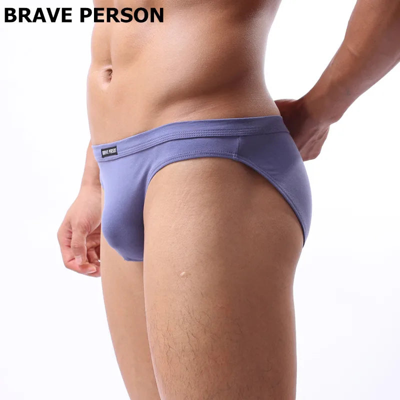 Brave Person Men’s Cotton-Blend Briefs – Everyday Comfort Underwear