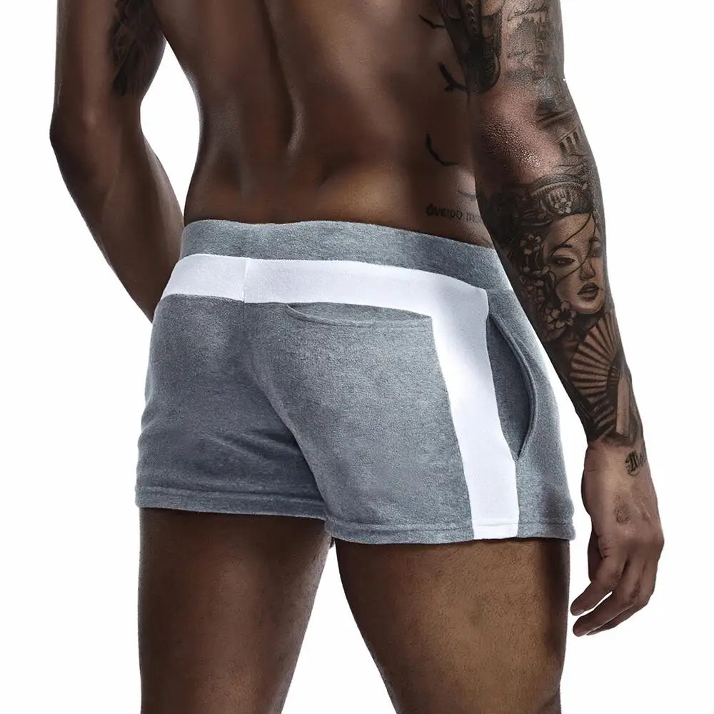 SEOBEAN Men's Pajamas Shorts Sleep Bottoms Boxer Shorts Homewear Underwear Mens Lounge Gym Fitness Shorts for Man