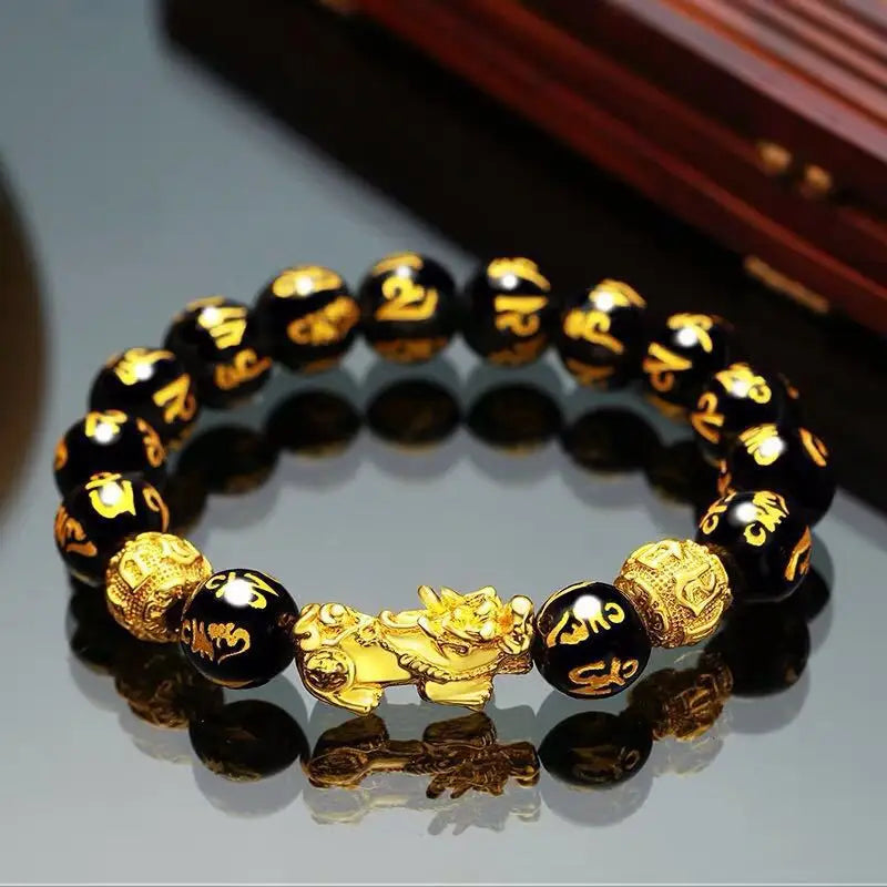 Feng Shui Men's Lucky Prayer Beads Bracelet for Men Women