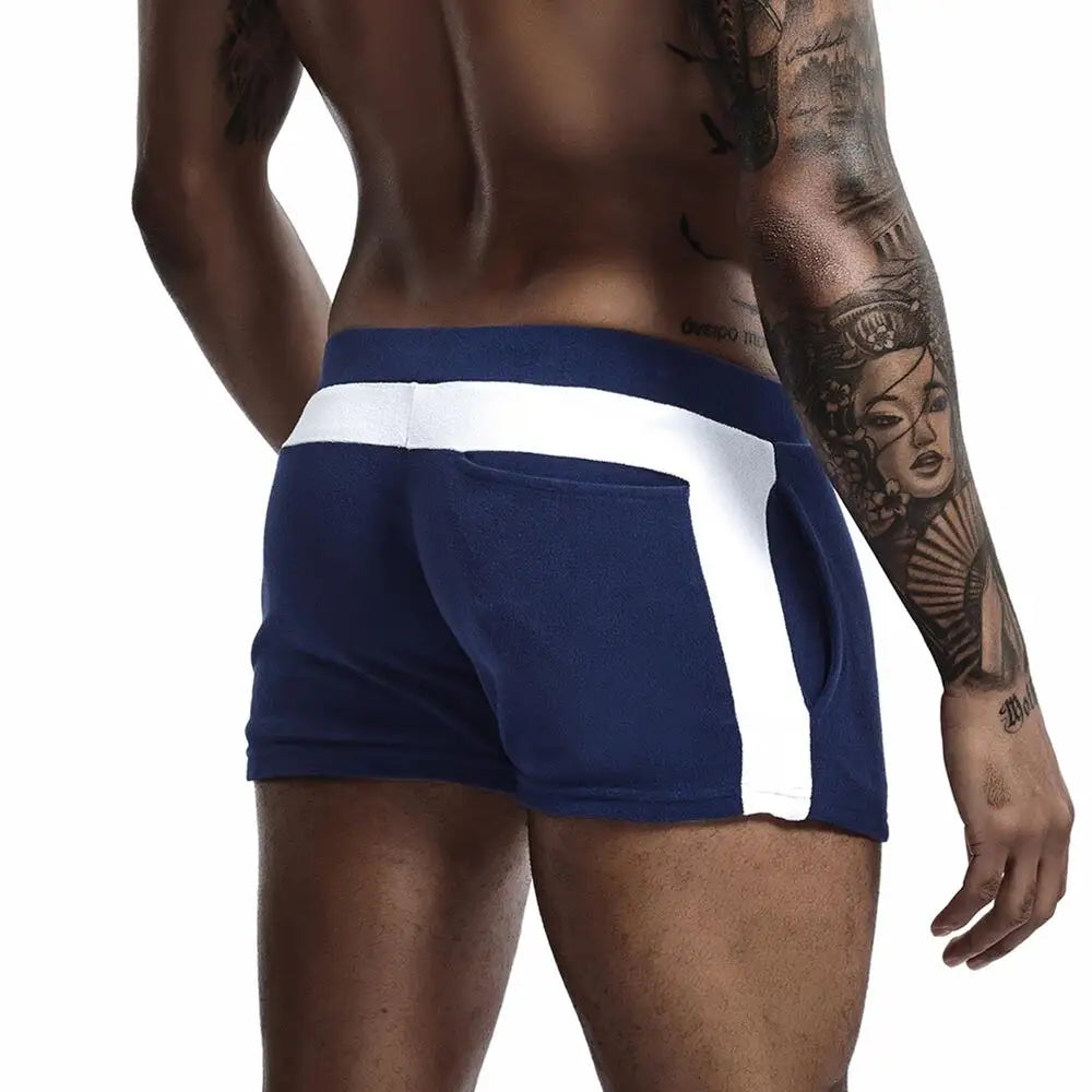 SEOBEAN Men's Pajamas Shorts Sleep Bottoms Boxer Shorts Homewear Underwear Mens Lounge Gym Fitness Shorts for Man