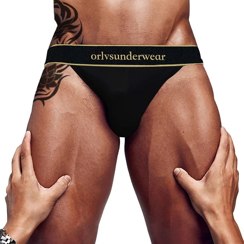 ORLVS Sexy Briefs Men Cotton Underwear Male Panties U convex Design Big Pouch Men Sexy Jockstrap Fashion Underpants