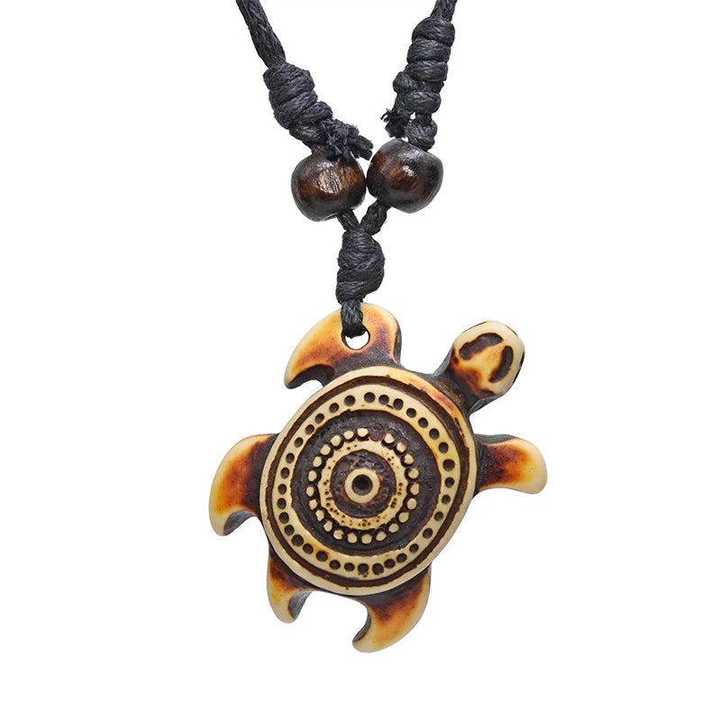 Surfer Necklace Sea Turtle Pendant Men Choker Necklace