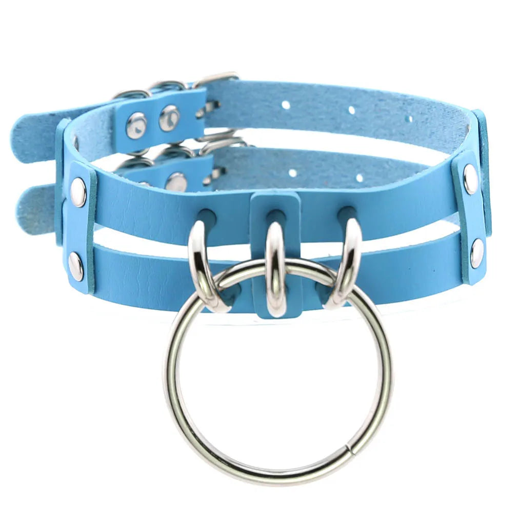 Punk Choker Collar Goth Necklace Big Transparent Straps Chocker Women Girls Trendy Rock Sexy Harajuku Emo Gothic Jewelry