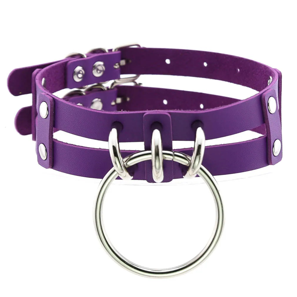 Punk Choker Collar Goth Necklace Big Transparent Straps Chocker Women Girls Trendy Rock Sexy Harajuku Emo Gothic Jewelry