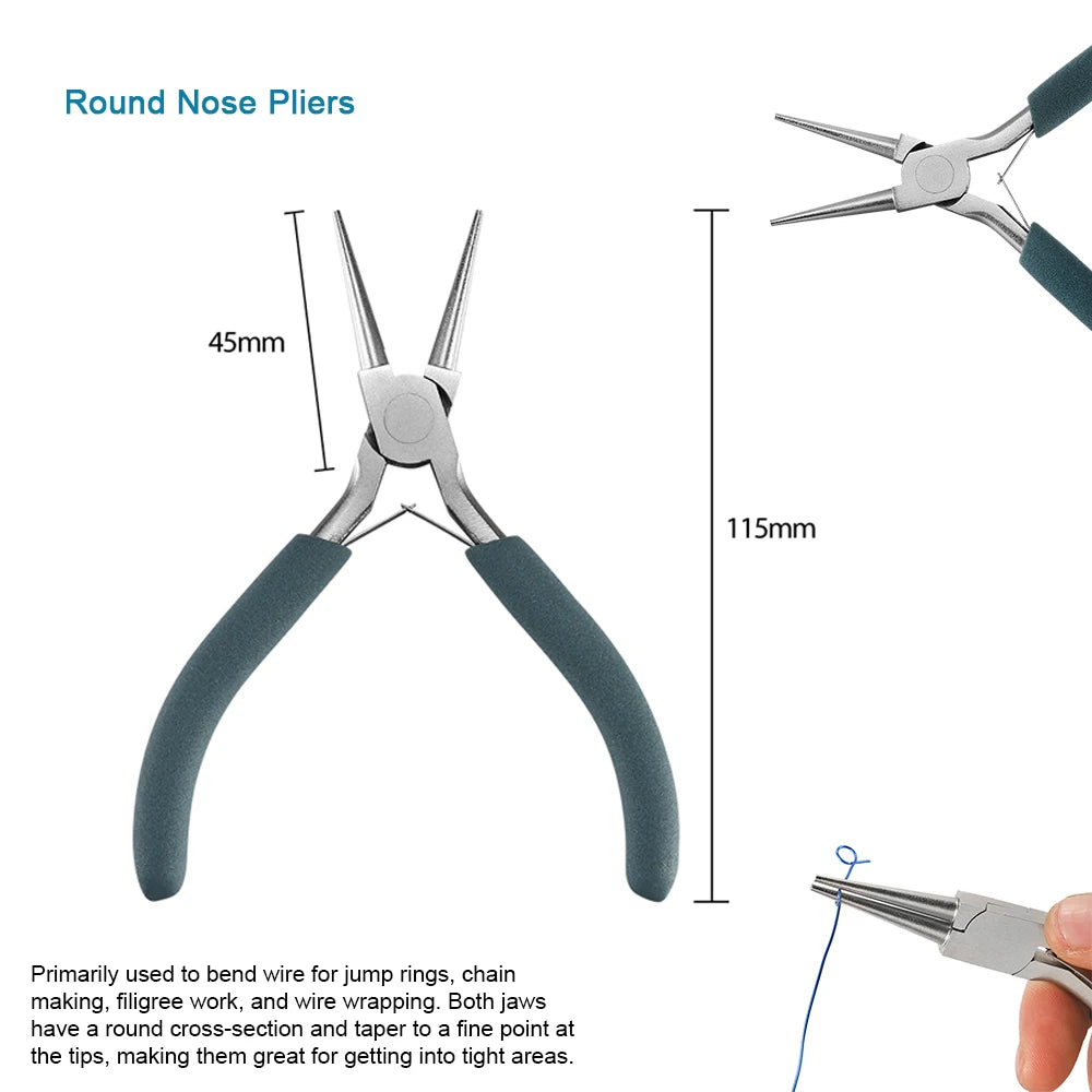 12 Style Exclusive Customization High Quality Stainless Steel End Cutting Wire Pliers Hand Tools DIY Jewelry Making Pliers Set