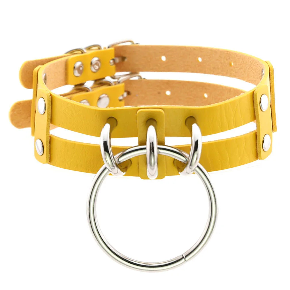 Punk Choker Collar Goth Necklace Big Transparent Straps Chocker Women Girls Trendy Rock Sexy Harajuku Emo Gothic Jewelry