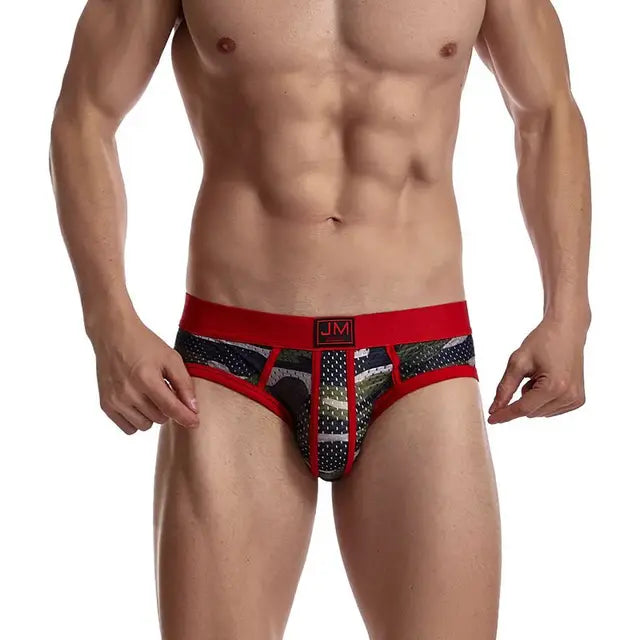 JOCKMAIL Men's Briefs Underwear Red