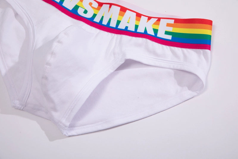 Sexy Comfortable Rainbow Black and White Boxer Men's Underwear