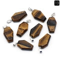 Gemstone Coffin Necklace