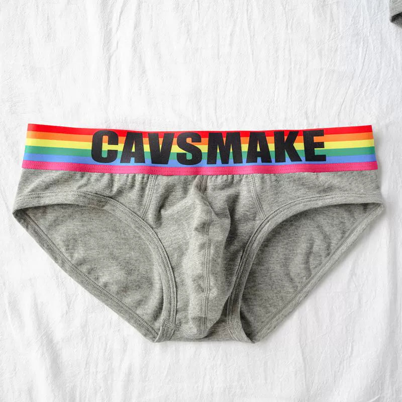 Sexy Comfortable Rainbow Black and White Boxer Men's Underwear