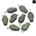 Gemstone Coffin Necklace