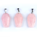 Gemstone Coffin Necklace