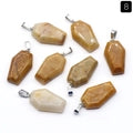 Gemstone Coffin Necklace