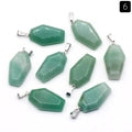 Gemstone Coffin Necklace