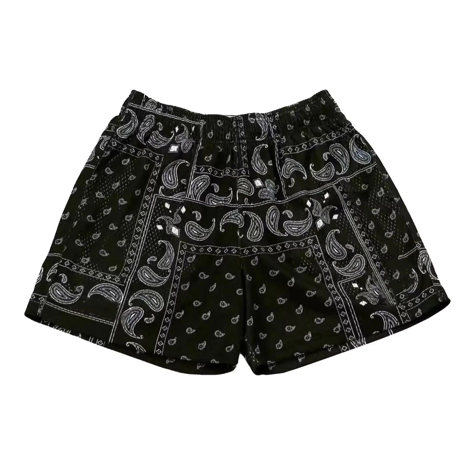 Men's Paisley Pattern Fashion Shorts Boys Summer Cool Hawaii 3D Printed Casual Swim Trunks Quick Dry Surfboard Shorts