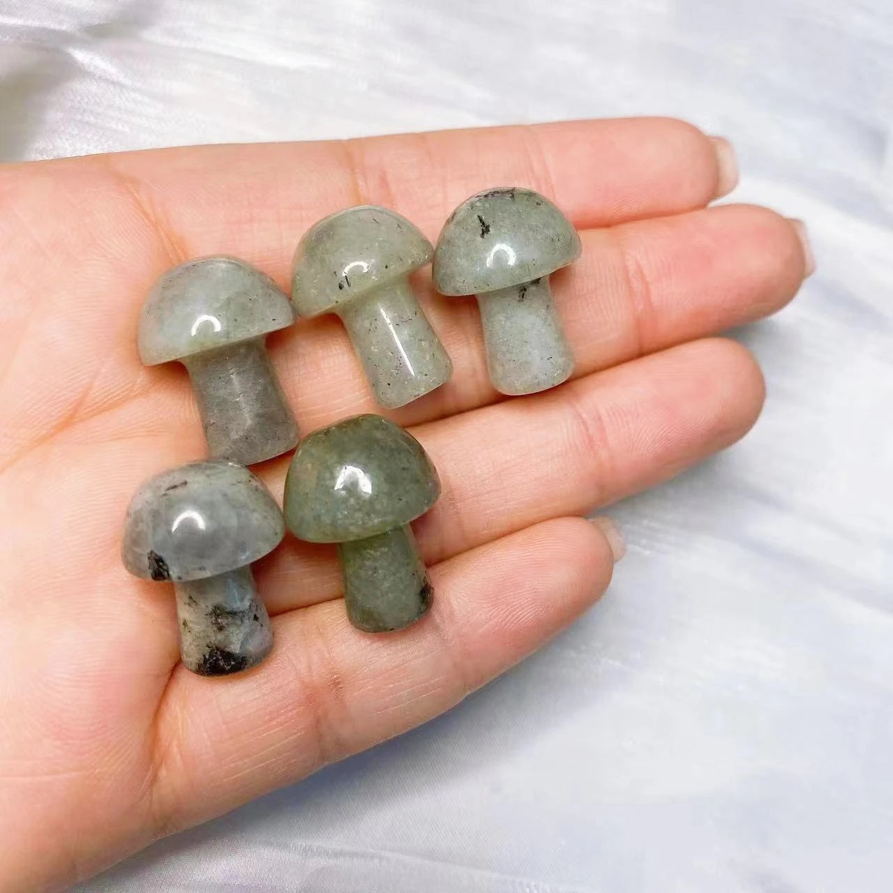 Mini Mushroom Carved Gemstone
