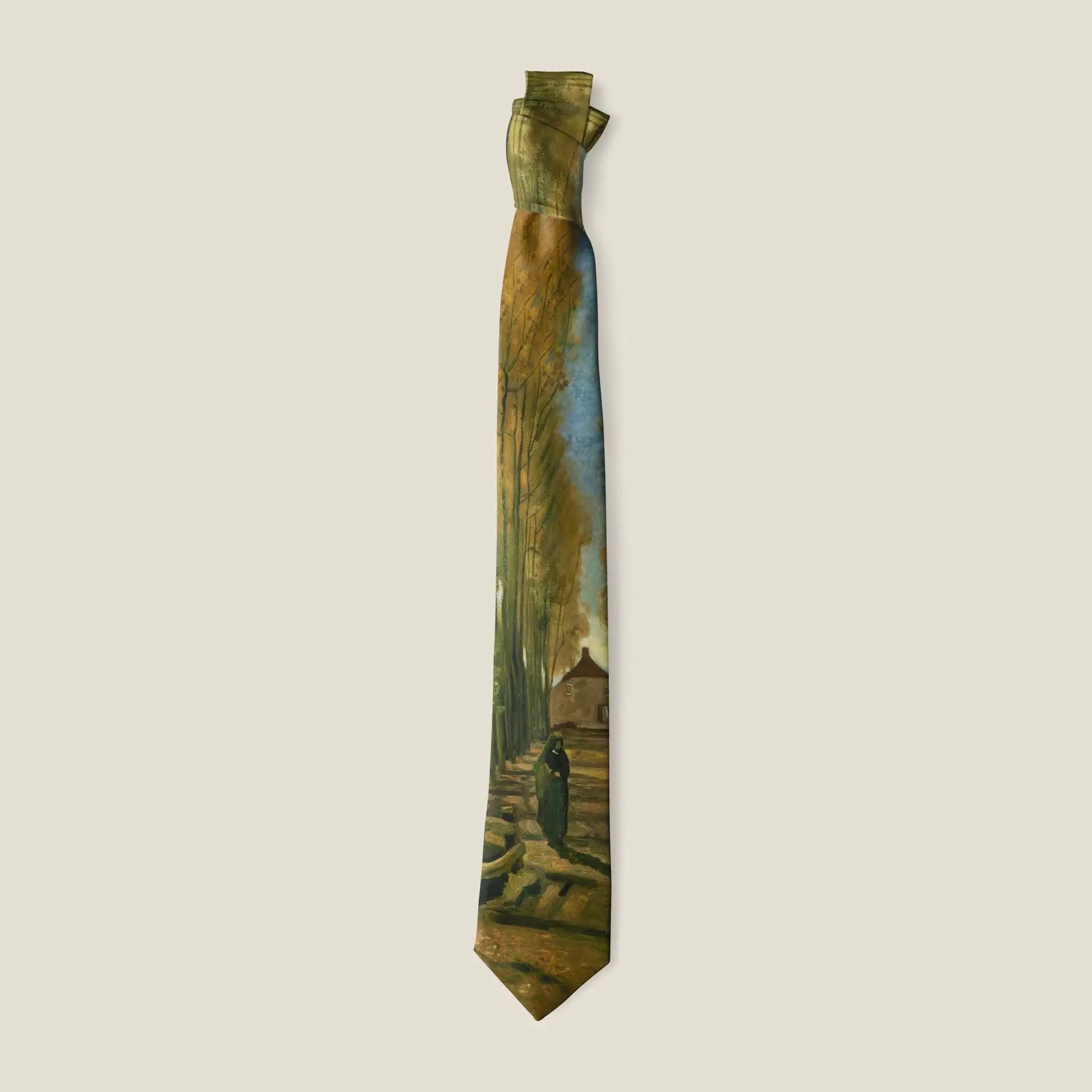 2024 New Retro Creative Oil Painting Colorful Necktie Men Women 8cm Flower Neck Ties Literary Style Polyester Casual Cravat Gift