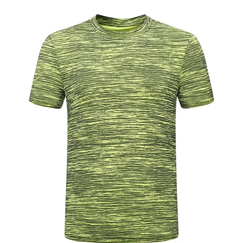 Green Sport T-Shirts Men's Summer Short Male T-shirt's O-Neck Short Sleeve
