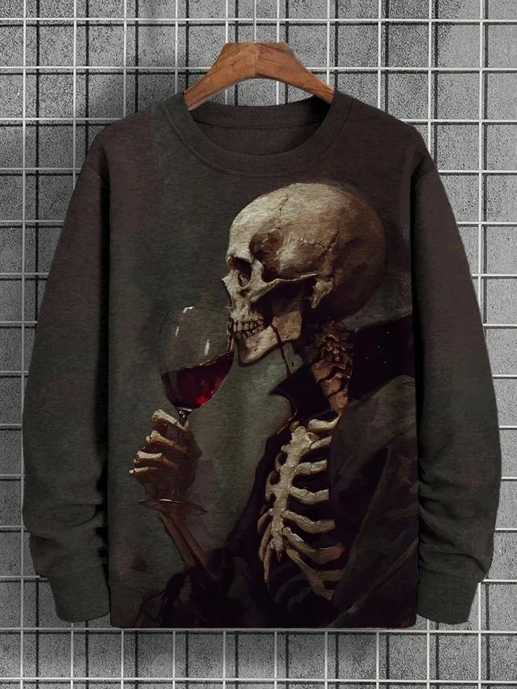 2025 Men's Animal Sweatshirts Long Sleeve Sweatshirt Crew Neck Fashion 3D Printed Japanese Art Prints Casual Sweatshirts
