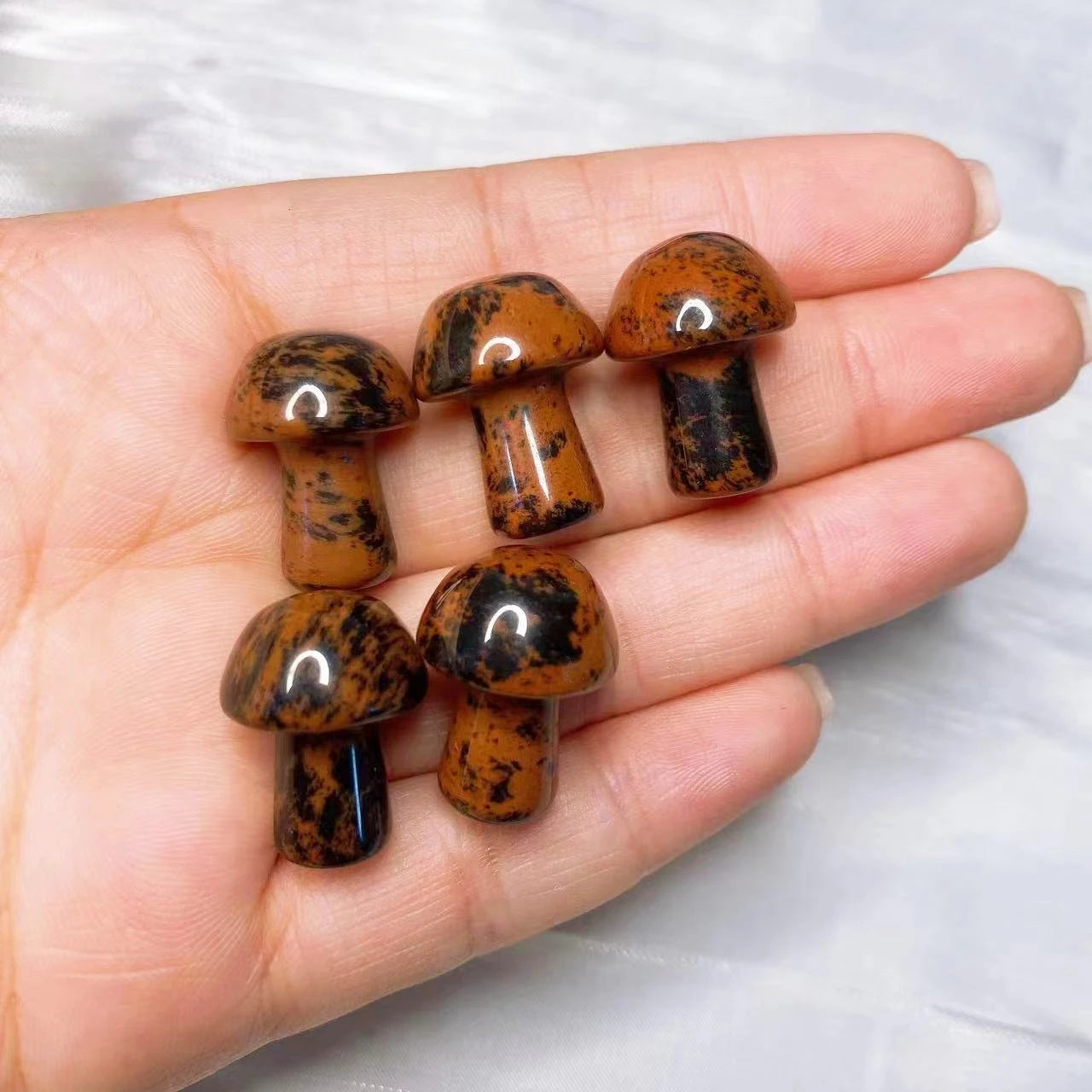 Mini Mushroom Carved Gemstone