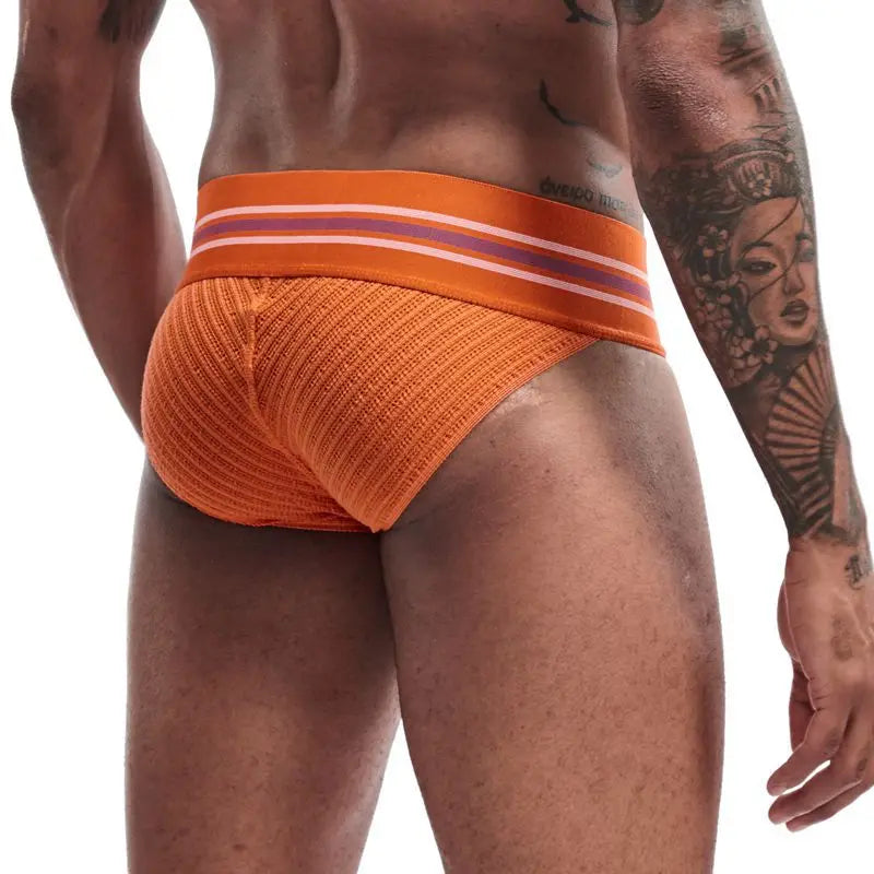 Men's JOCKMAIL JM364 - Old School Brief Orange