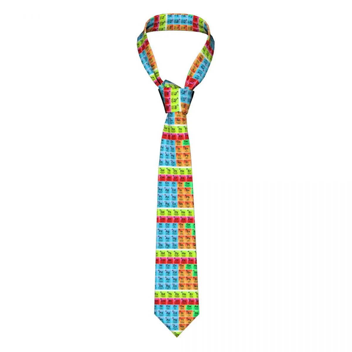 Custom Fashion Muppet Science Neckties for Men Silk Chemistry Elements Office Neck Ties