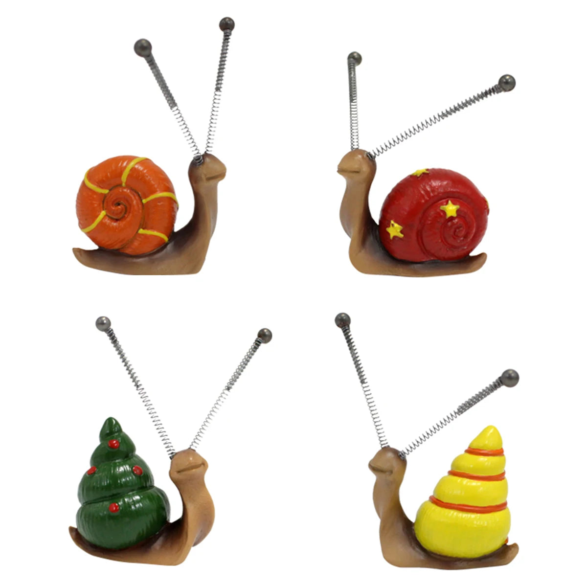 4pcs, Mini Snail Sculpture Bonsai Decorations,Garden Home Decoration Resin Crafts, Outside Decor, Outdoor Decor,Yard Art Ornamen