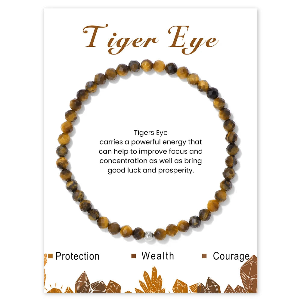 Irregular Chip Gravel Stone Bracelet With Card Fashion Natural Agates Carnelian Amazonite Gem Stone Stretch Bangle Jewelry Gift