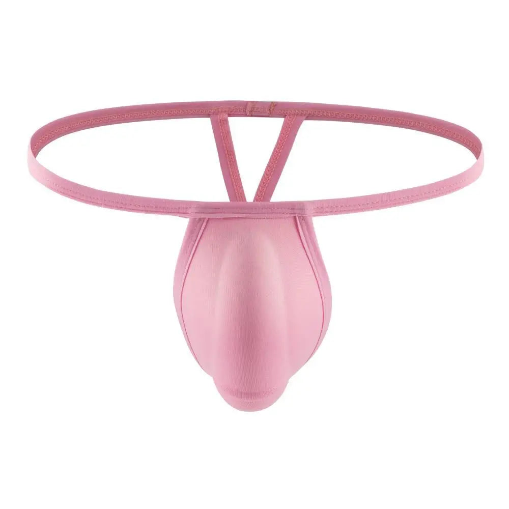 Men’s Padded Thong Briefs – Sponge Cup Support Underwear with T-Back