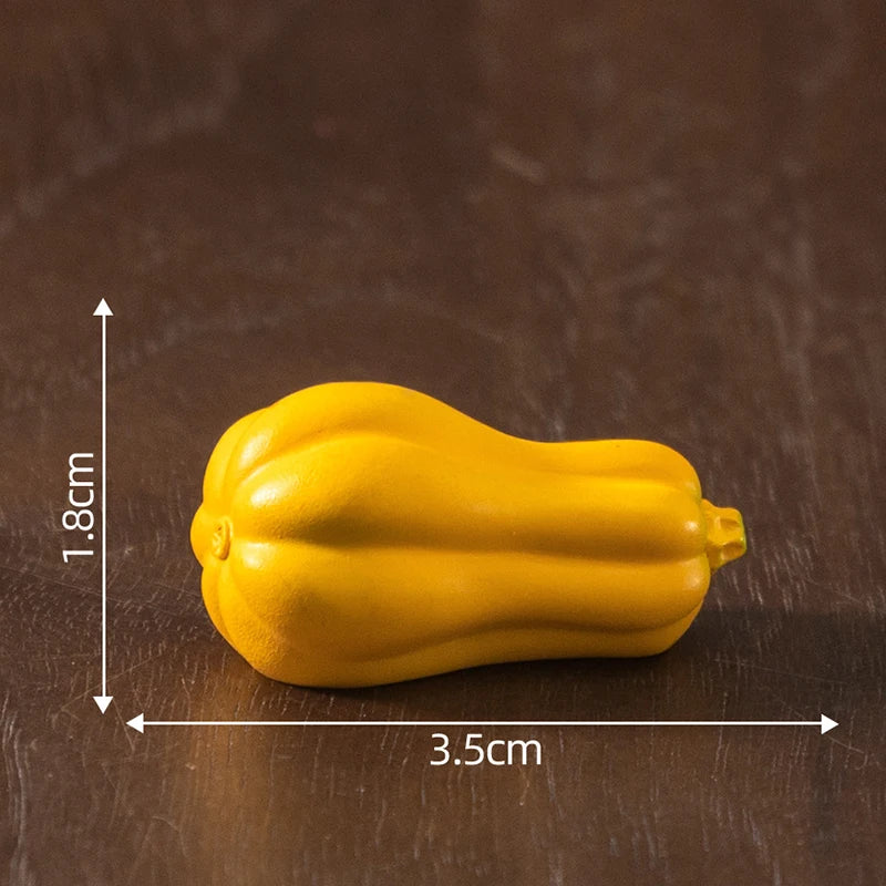 Mini Plastic Artificial Halloween Pumpkin Decor Simulation Vegetable DIY Craft Halloween Home Party Decor Prop Farmhouse Harvest