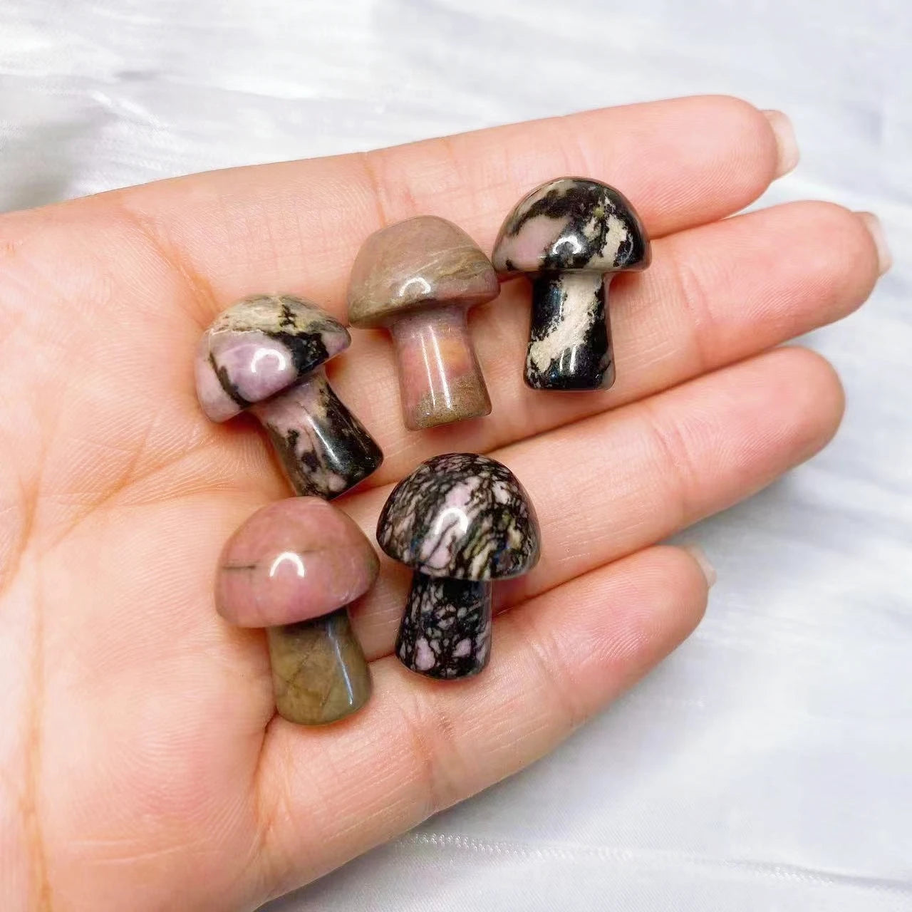Mini Mushroom Carved Gemstone
