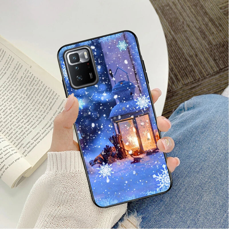 Phone Case For Xiaomi Redmi note 13 12S 12 Pro 11S 11 10 Pro 10S 12S Redmi 10 10C 9C 13C Christmas Tree New Year Case