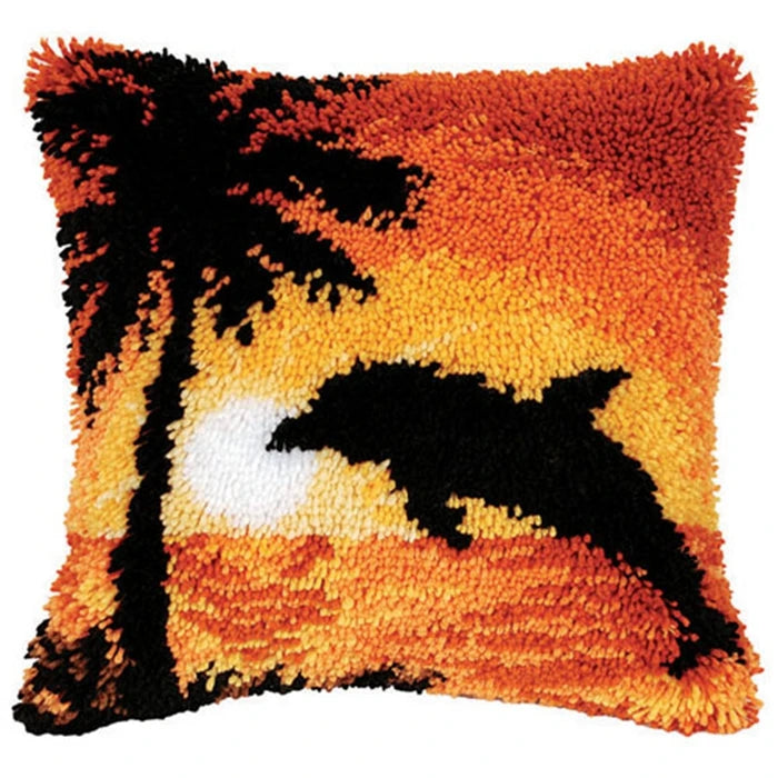 Dolphin Pillow Latch hook kit