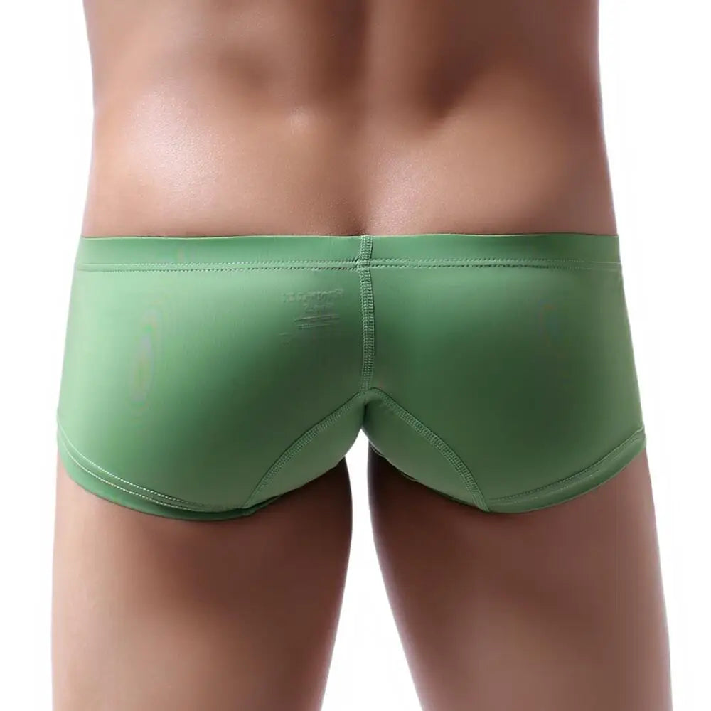 Men's Boxers Low-rise Ice Silk Underpants Men Small Boxer Shorts Sexy Underwear Men Panties Boxer Briefs