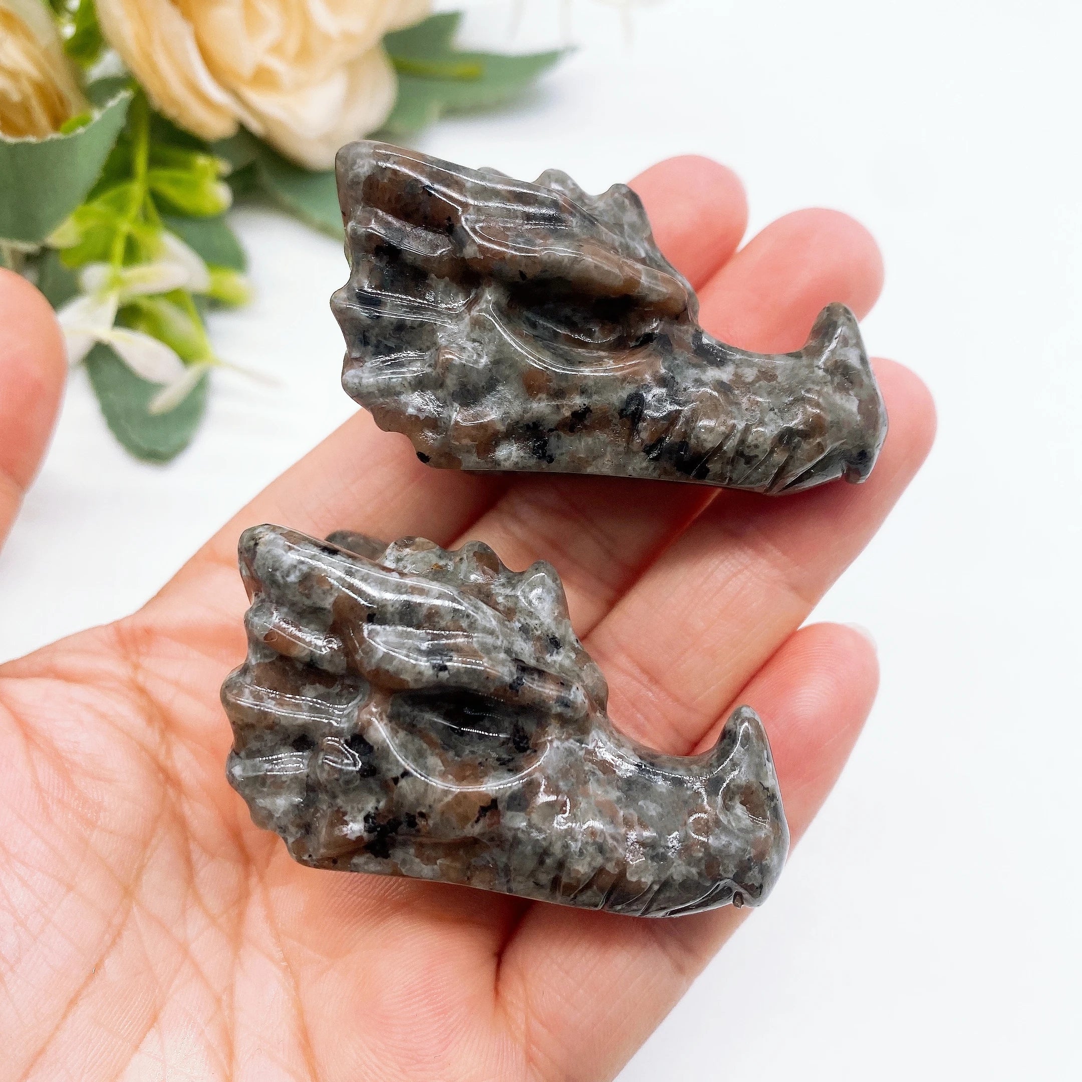 2‘’ Natural Yooperlite Dragon Head