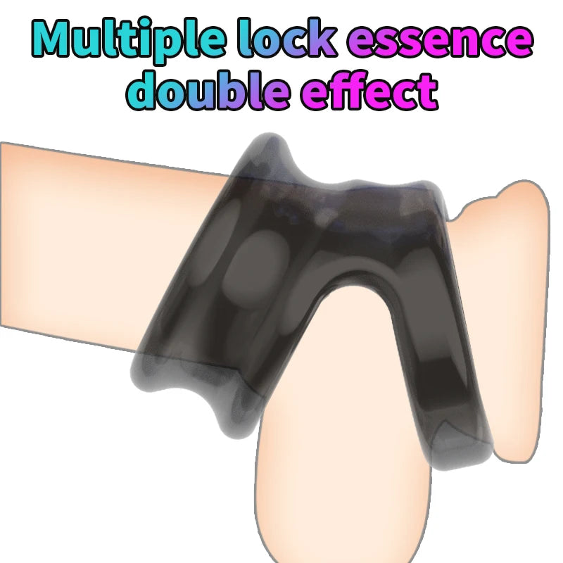 Cock Penis Ring Reusable Delay Ejaculation Stronger Erection Sex Toys Adult Supplies Linen Nozzle Ring Cock Sex Toys For Men