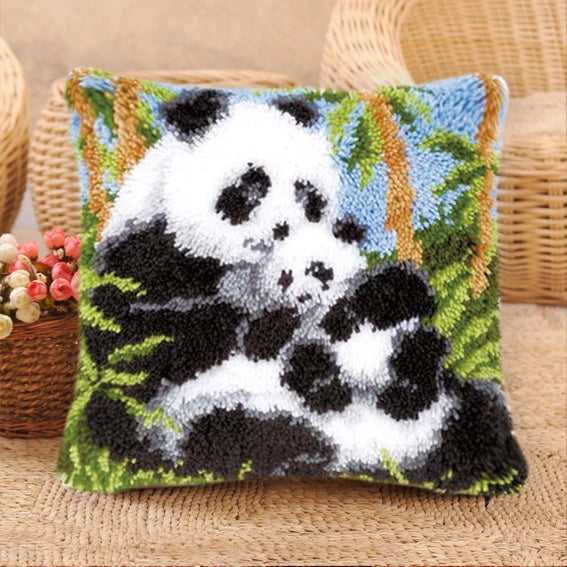 Panda Pillow Latch hook kit