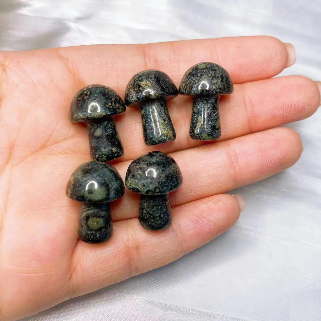 Mini Mushroom Carved Gemstone
