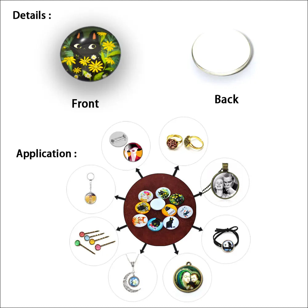 Fashion Scarlet Mandala Flower Art Patterns 12mm/18mm/20mm/25mm Round Photo glass cabochon demo flat back Making findings