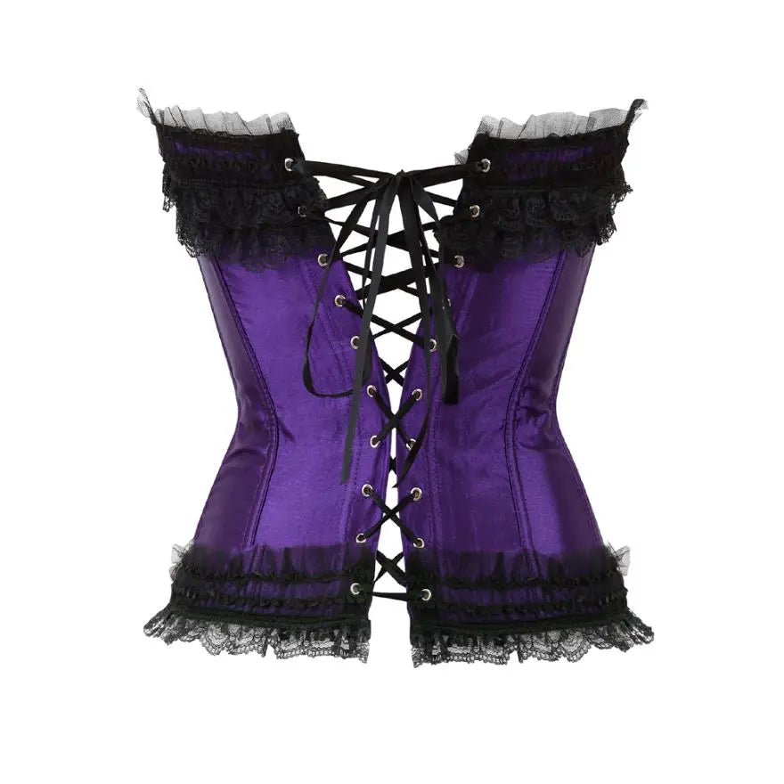 Lace Overbust Corset Top Women