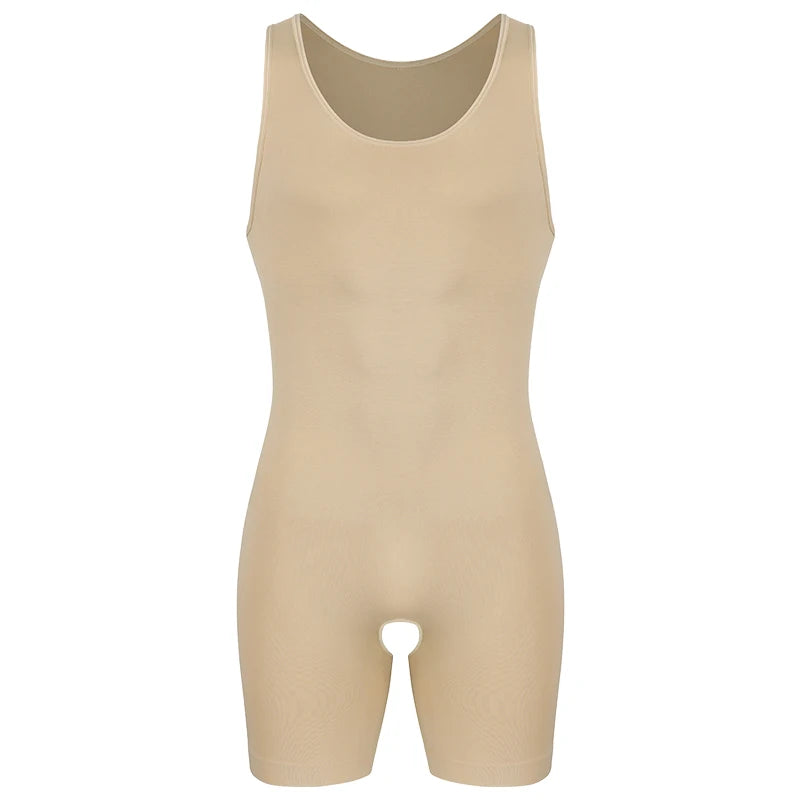 Sleeveless Bodysuit Men Full Body Shaper Compression Undershirt New Shapewear Tummy Control Faja Para Hombres Slimming Vest