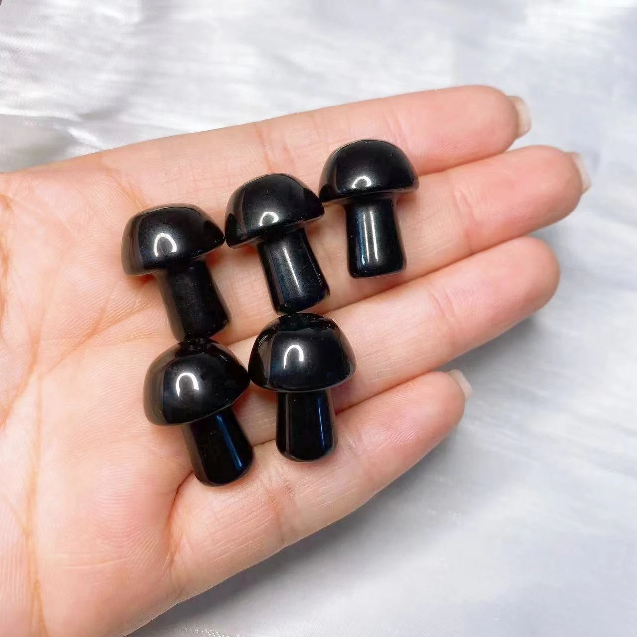 Mini Mushroom Carved Gemstone