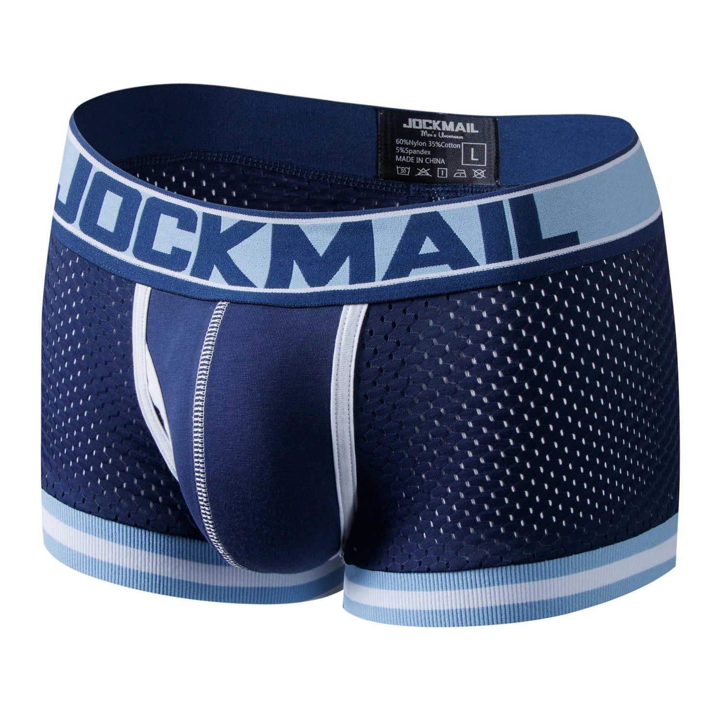 Mens Underwear Boxer Breathable Mesh Boxer Brief Male Underpants Sexy Panties Mens Bodysuit Trunks PantQuick Dry Sports Fitness