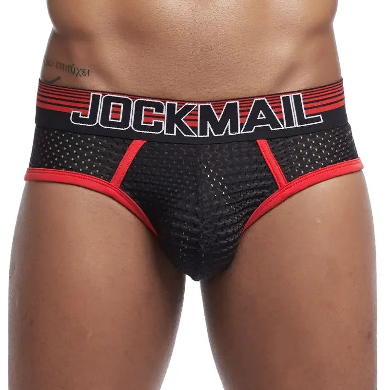 Sexy Man's Underwear Briefs Underpants Nylon Mesh Men's Briefs Bikini Underwear Men's Boxer Briefs Breathable Quick Dry