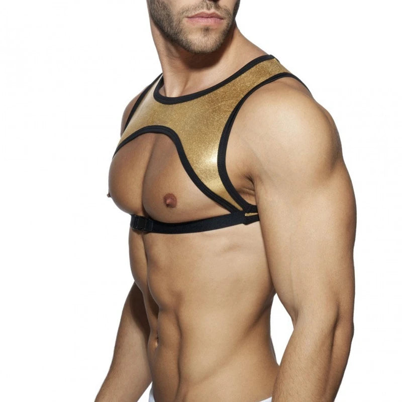 Party Clip Harness Men Shoulder Strap Neoprene Tank Top for Athletic ,Fitness, Club, Bar Stage Show ,You Can Use It ,Up To You.