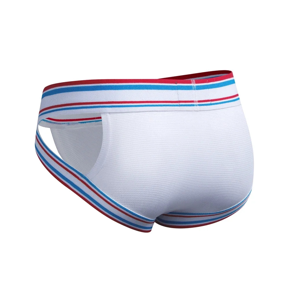Jockmail Sexy Men Underpants Briefs Breathable Innerwear Man Underwear Bikini Brief Cuecas Slips Men's Jockstrap Gay Panties