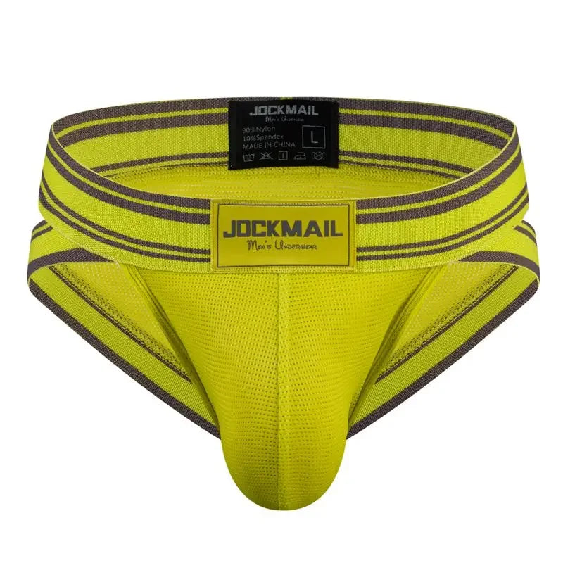 Jockmail Sexy Men Underpants Briefs Breathable Innerwear Man Underwear Bikini Brief Cuecas Slips Men's Jockstrap Gay Panties